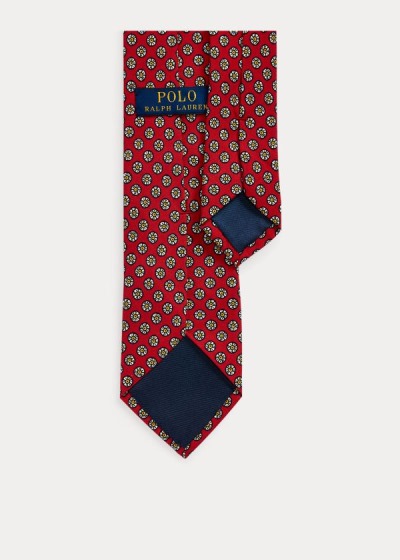 Corbatas Polo Ralph Lauren Hombre Rojos - Print Silk Narrow - SBEIN4603